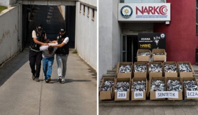 Adana’da 283 bin uyuşturucu hap ele geçirildi: 1 tutuklama