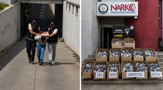 Adana’da 283 bin uyuşturucu hap ele geçirildi: 1 tutuklama