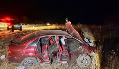 Kula’da Otomobil Şarampole Devrildi: 2’si Ağır 3 Yaralı
