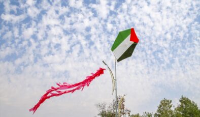 Diyarbakır’da uçurtma ve balonlar Gazzeli çocuklar için gökyüzüne bırakıldı