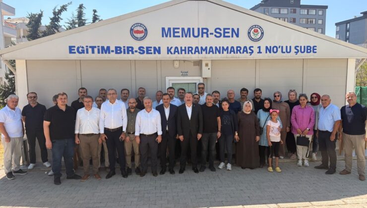 Eğitim-Bir-Sen Genel Başkanı Ali Yalçın, Kahramanmaraş’ta soruşturma geçiren öğretmenlerle buluştu
