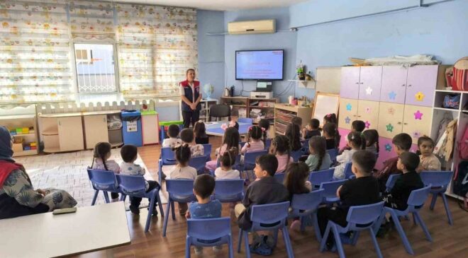 Aydın Köşk’te anaokulu öğrencilerine gıda israfı eğitimi verildi