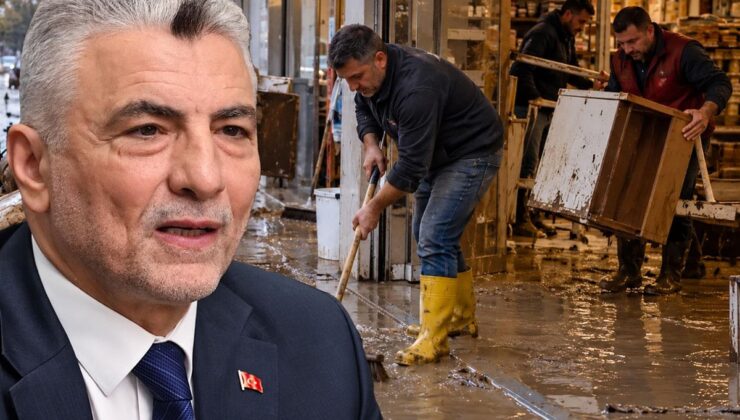 Bakan Bolat İstanbul’da selden etkilenen esnafa 80 milyon TL nakdi destek açıkladı