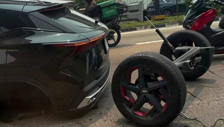 Türkiye’de de ilgi gören modelde korkutan olay! Trafikte giderken bir anda bu hale geldi