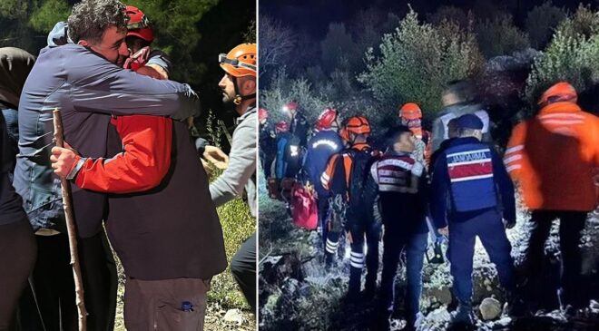 Yazılı Kanyon’da mahsur kalan 10 İHH gönüllüsü kurtarıldı